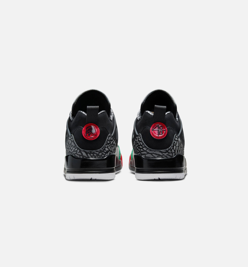 Spizike Low – Men's Lifestyle Sneaker (Black / Classic Green / White / Varsity Red)