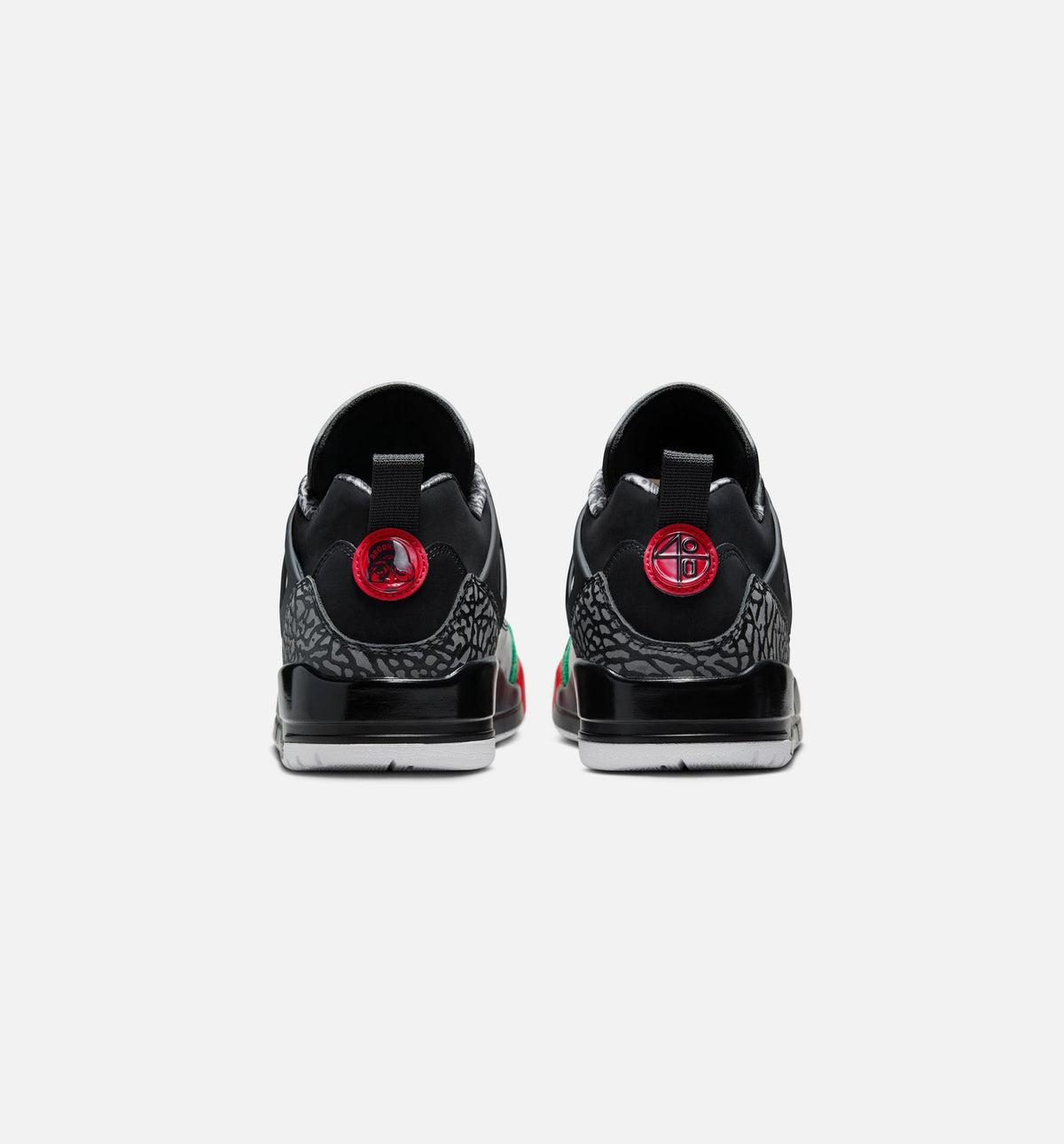 Spizike Low – Men's Lifestyle Sneaker (Black / Classic Green / White / Varsity Red)