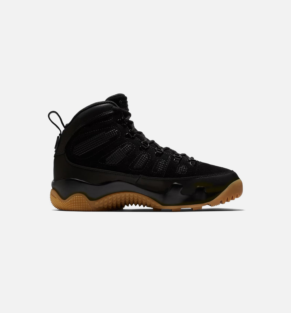 Air Jordan 9 Retro Boot – Men's Lifestyle Boot (Black / Black / Gum Light Brown)
