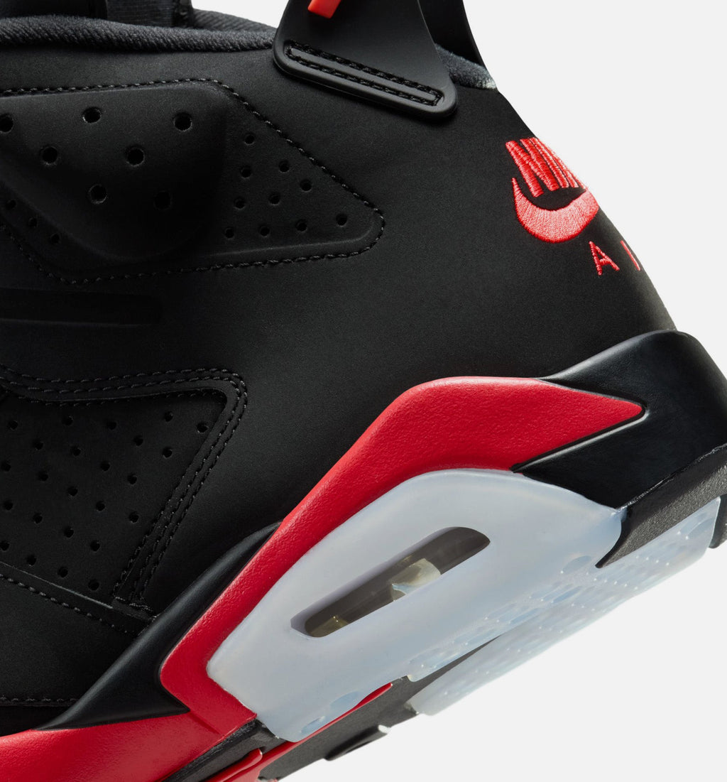 Air Jordan 6 Retro Infrared Salesman – Men's Lifestyle Sneaker (Black / Light Crimson)