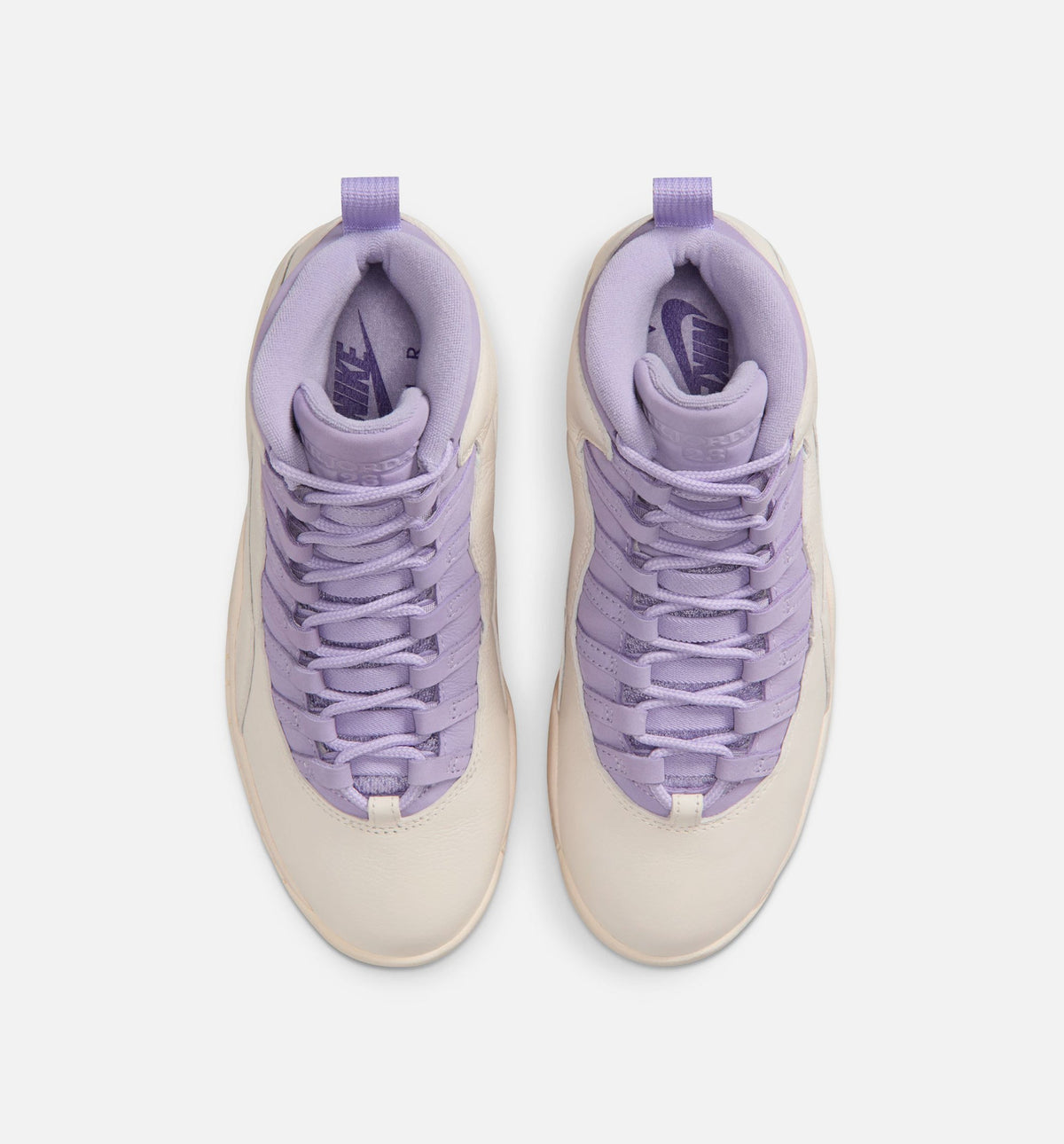 Air Jordan 10 Retro Hydrangeas – Women's Lifestyle Sneaker (Chalk / Hydrangeas / Wild Grape)