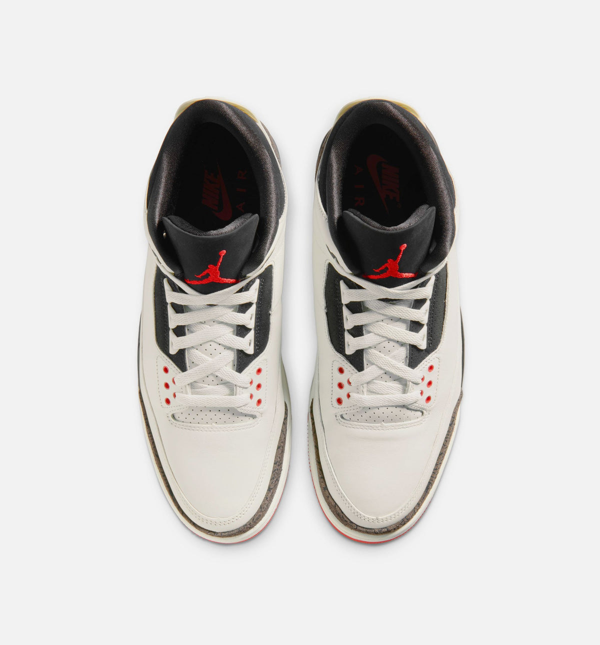 Air Jordan 3 Retro Sail & University Red – Men's Lifestyle Sneaker (Sail / Black / University Red / Pale Ivory)