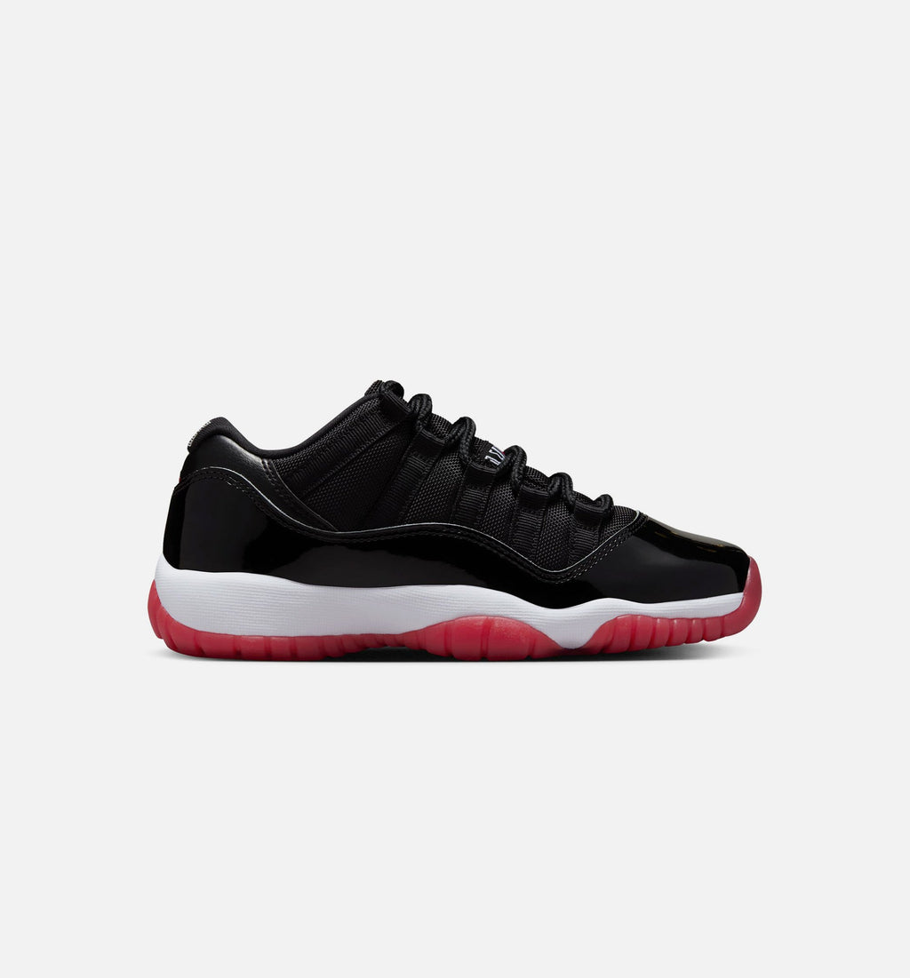Air Jordan 11 Retro Bred – Grade School Lifestyle Sneaker (Black / Varsity Red / White)