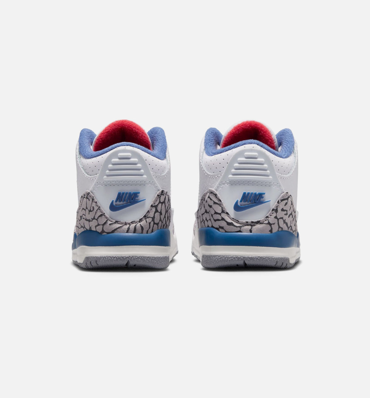 Air Jordan 3 Retro OG True Blue – Infant & Toddler Lifestyle Sneaker (White / Fire Red / True Blue)