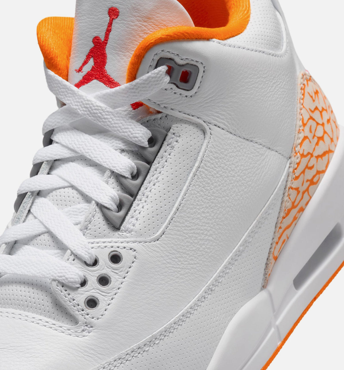 Air Jordan 3 Retro Orange Citrus – Women's Lifestyle Sneaker (White / Multicolor)