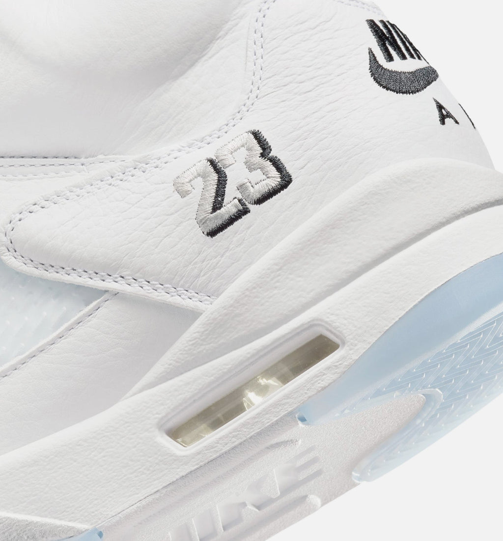 Air Jordan 5 Retro OG White Metallic – Men's Lifestyle Sneaker (White / Metallic Silver / Black)