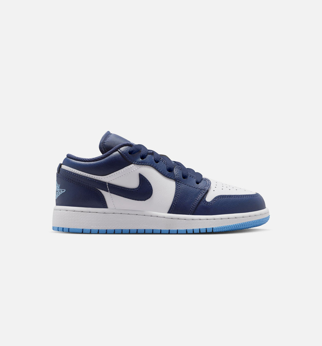 Air Jordan 1 Low – Grade School Lifestyle Sneaker (Midnight Navy)