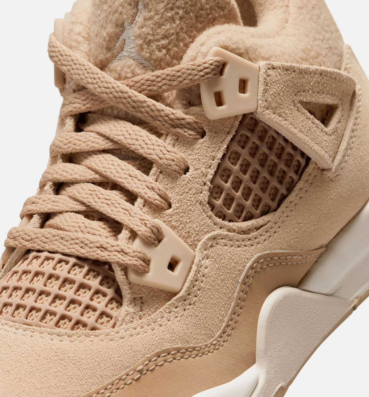 Air Jordan 4 Retro Cozy Girl – Preschool Lifestyle Sneaker (Hemp / Light Orewood Brown)