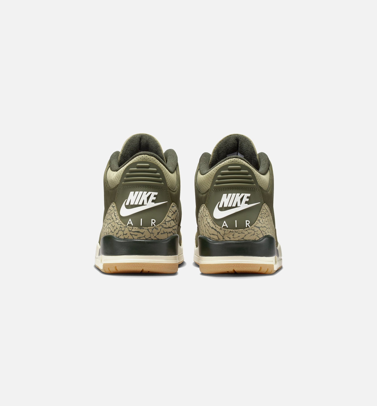 Air Jordan 3 Retro Medium Olive – Men's Lifestyle Sneaker (Medium Olive / Sequoia / Neutral Olive / Total Crimson)