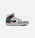 Air Jordan 1 Mid SE – Men's Lifestyle Sneaker (Black / White / Wolf Grey)