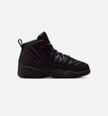 Air Jordan 12 Retro Bloodline – Preschool Lifestyle Sneaker (Black / Varsity Red)