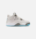 Air Jordan 4 Retro Blue Chill – Preschool Lifestyle Sneaker (Photon Dust / Blue Chill / Flat Pewter / Blue Tint)