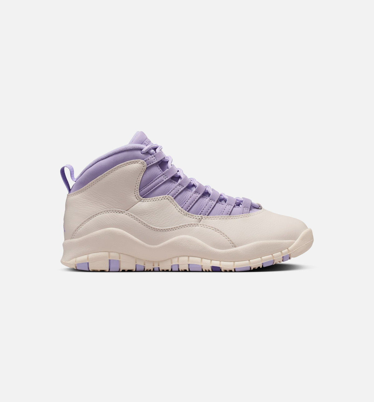 Air Jordan 10 Retro Hydrangeas – Women's Lifestyle Sneaker (Chalk / Hydrangeas / Wild Grape)