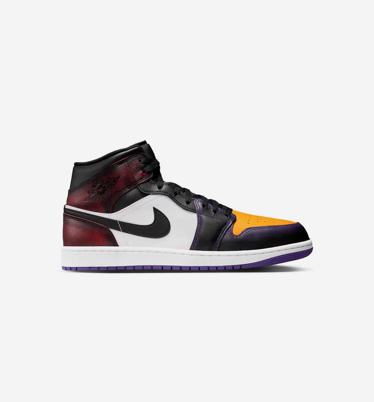 Air Jordan 1 Mid SE – Men's Lifestyle Sneaker (True Red / White / Court Purple / Black)