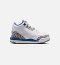 Air Jordan 3 Retro OG True Blue – Infant & Toddler Lifestyle Sneaker (White / Fire Red / True Blue)
