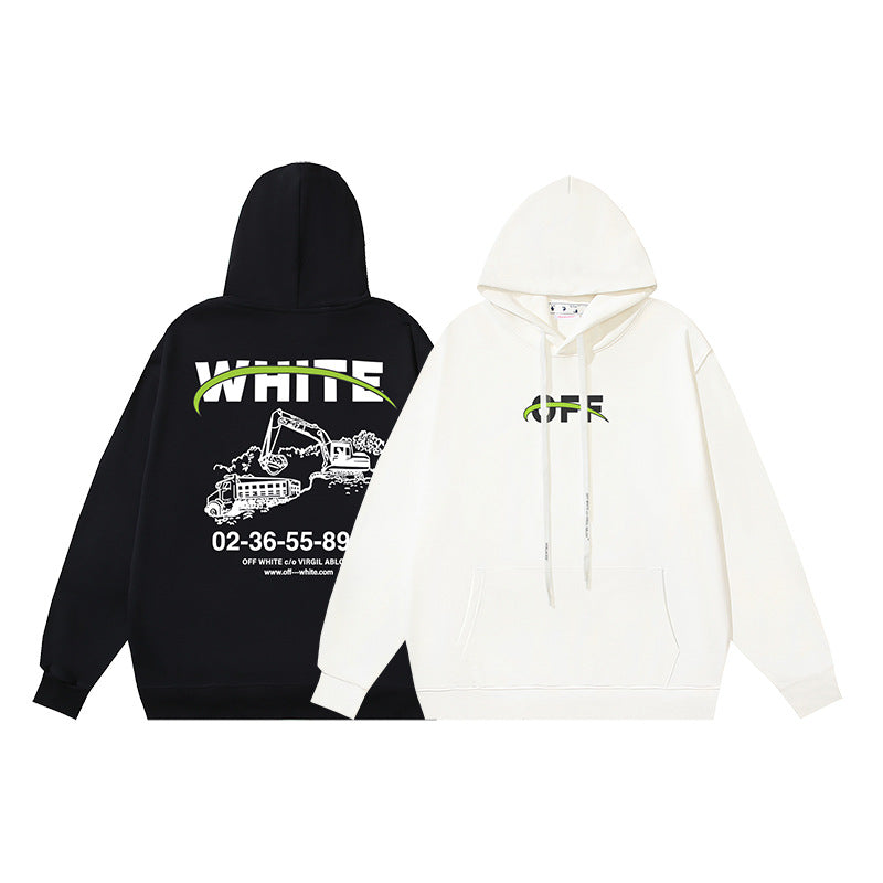 OFF-WHITE Caravaggio Angel Hoodie Heavyweight Streetwear Unisex