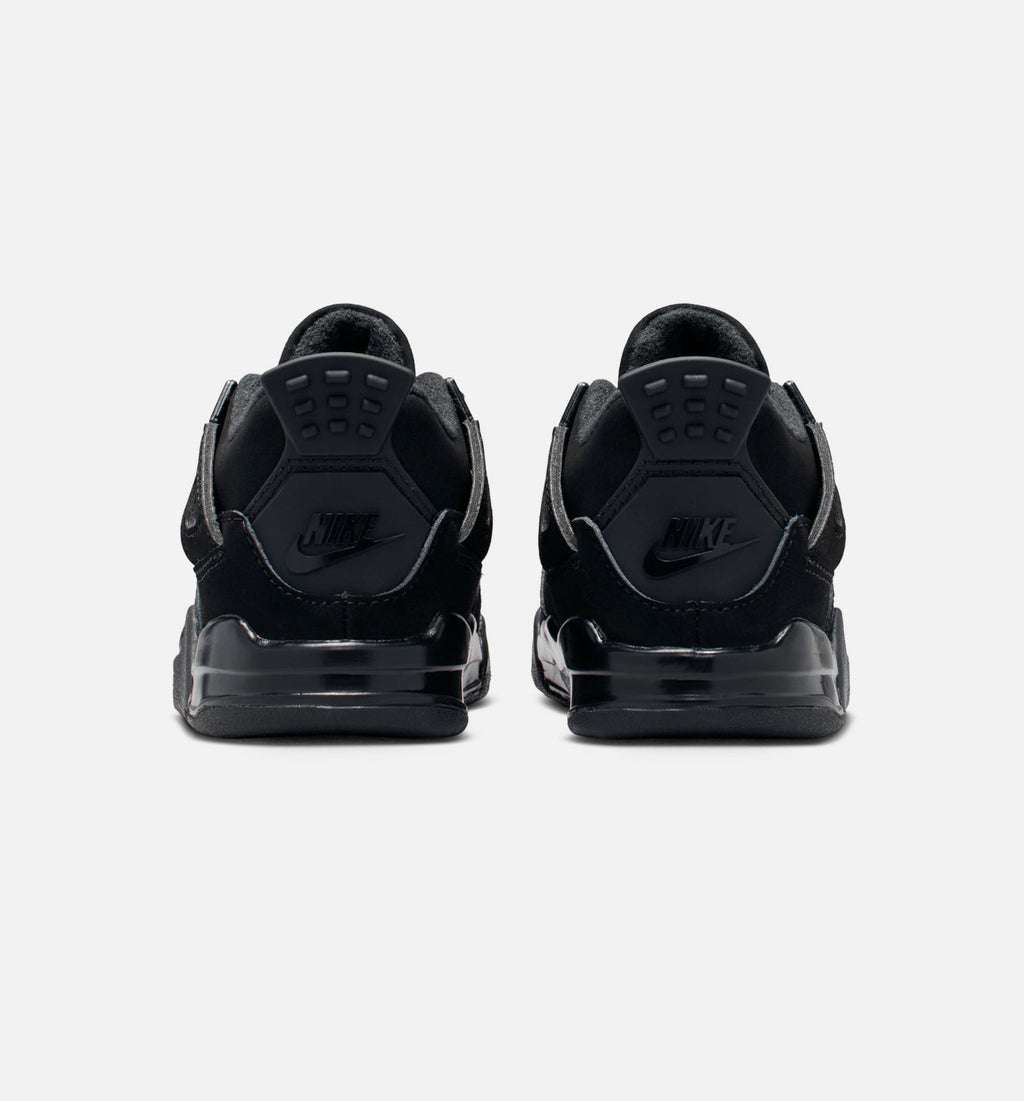 Air Jordan 4 Retro Black Cat – Infant & Toddler Lifestyle Sneaker (Black / Light Graphite)