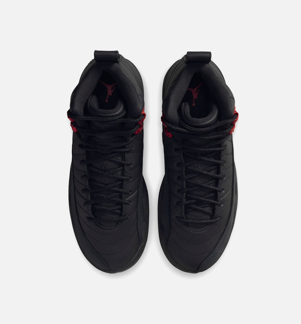 Air Jordan 12 Retro Bloodline – Grade School Lifestyle Sneaker (Black / Varsity Red)