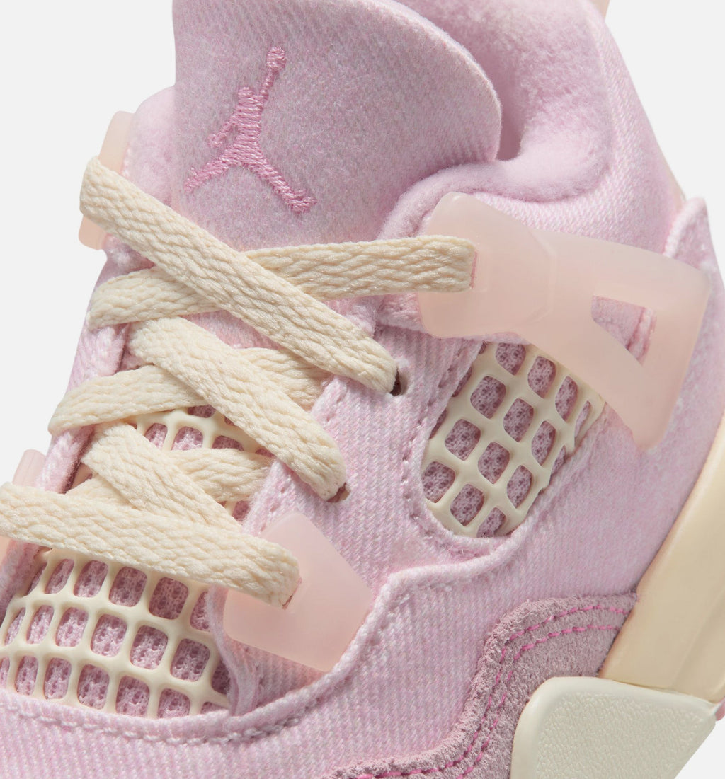 Air Jordan 4 Retro Pink Pearl & Iced Carmine – Infant & Toddler Lifestyle Sneaker (Iced Carmine / Coconut Milk / Anthracite / Muslin / Pinksicle)