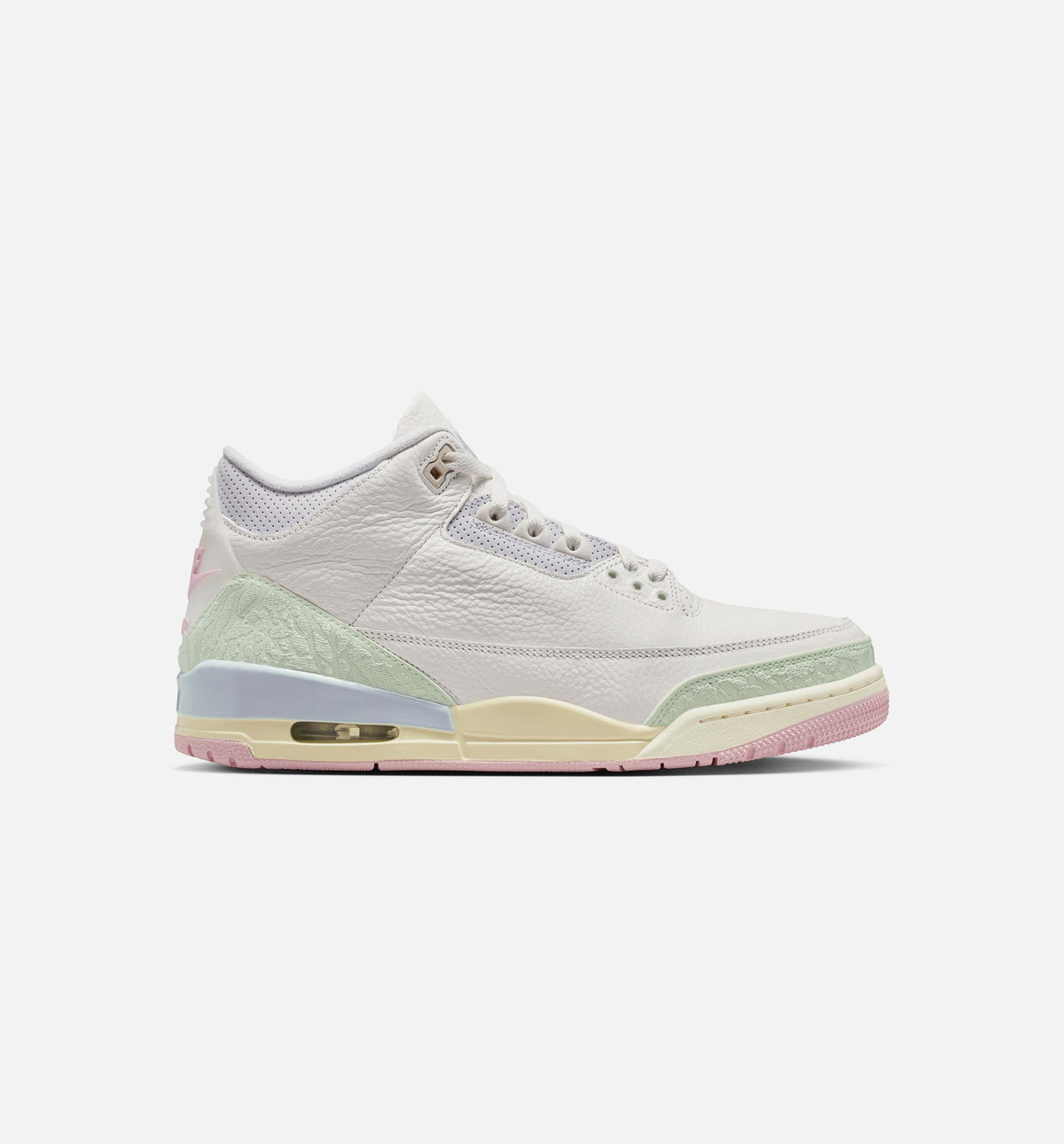 Air Jordan 3 Retro Sail & Jade Aura – Men's Lifestyle Sneaker (Sail / Jade Aura / Aura / Iced Carmine)