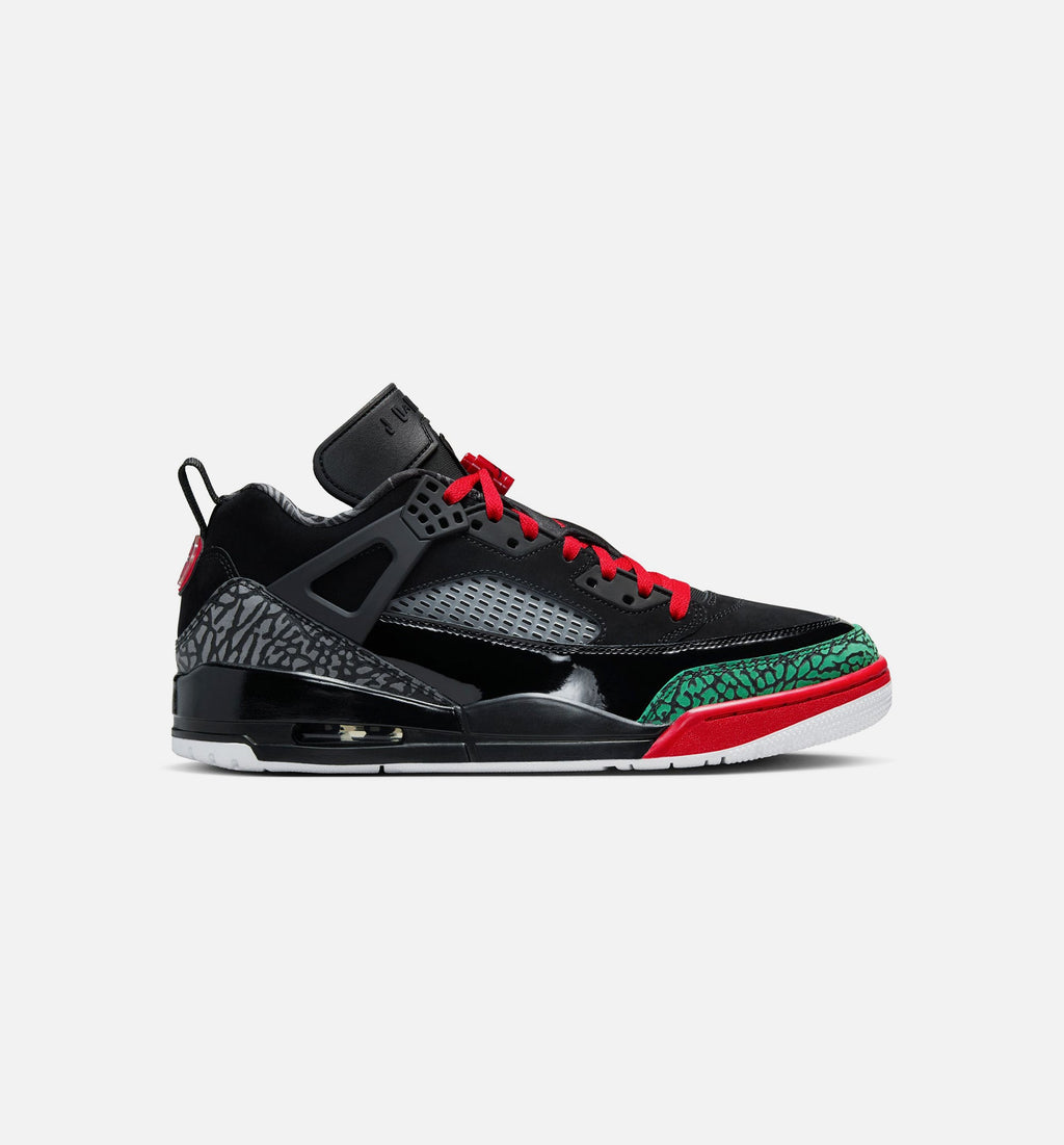 Spizike Low – Men's Lifestyle Sneaker (Black / Classic Green / White / Varsity Red)