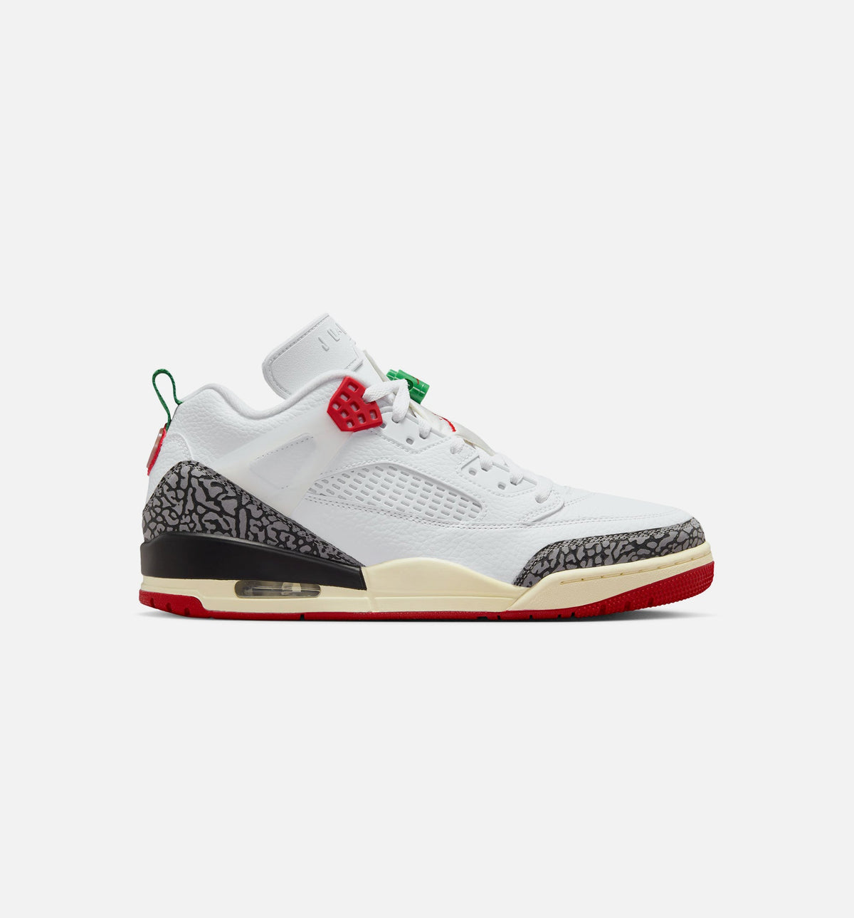 Spizike Low – Men's Lifestyle Sneaker (White / Black / Sail / Varsity Red)