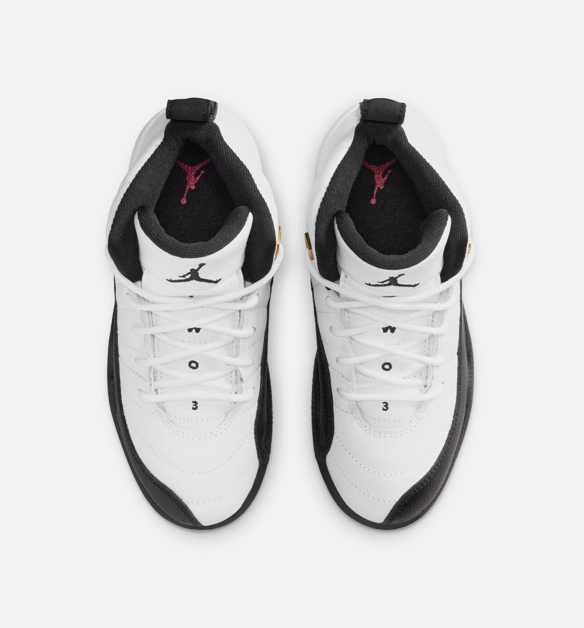 Air Jordan 12 Retro Taxi – Preschool Lifestyle Sneaker (White / Black / Taxi)