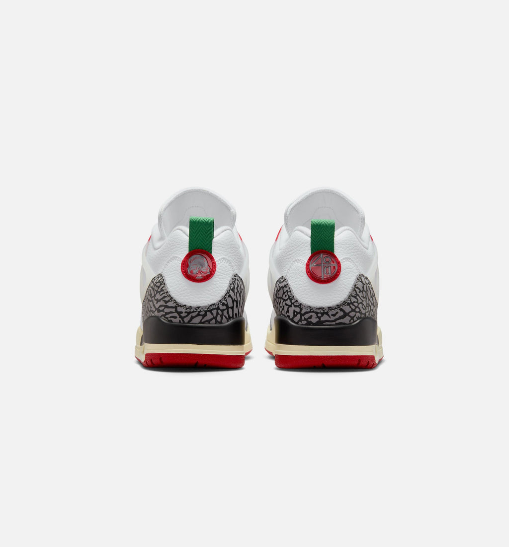 Spizike Low – Men's Lifestyle Sneaker (White / Black / Sail / Varsity Red)