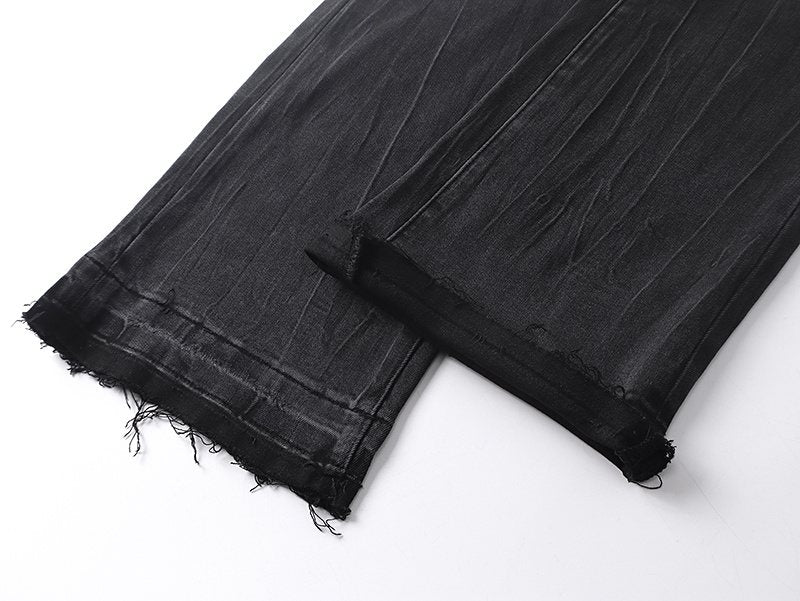 Purple Brand Rhinestone Sunburst Flare Jeans