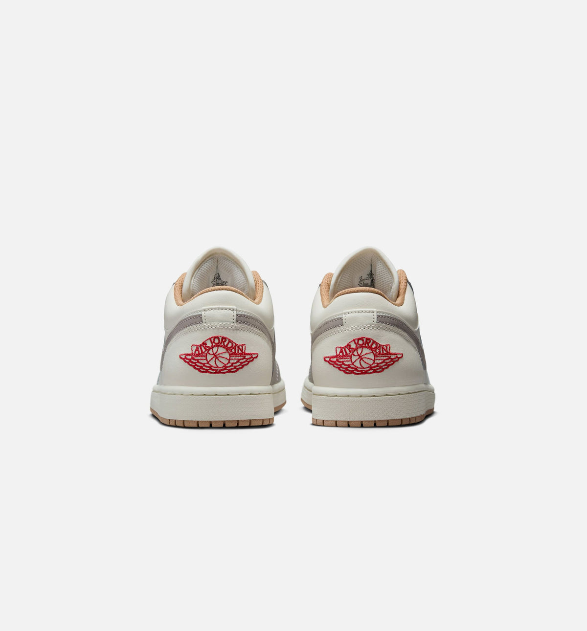 Air Jordan 1 Low – Men's Lifestyle Sneaker (Sail / Fire Red / College Grey)