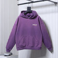 Balenciaga Purple Embroidered Washed Hoodie