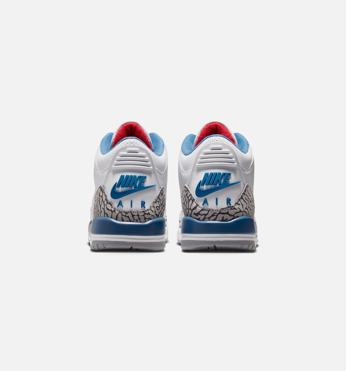 Air Jordan 3 Retro OG True Blue – Grade School Lifestyle Sneaker (White / Fire Red / True Blue)