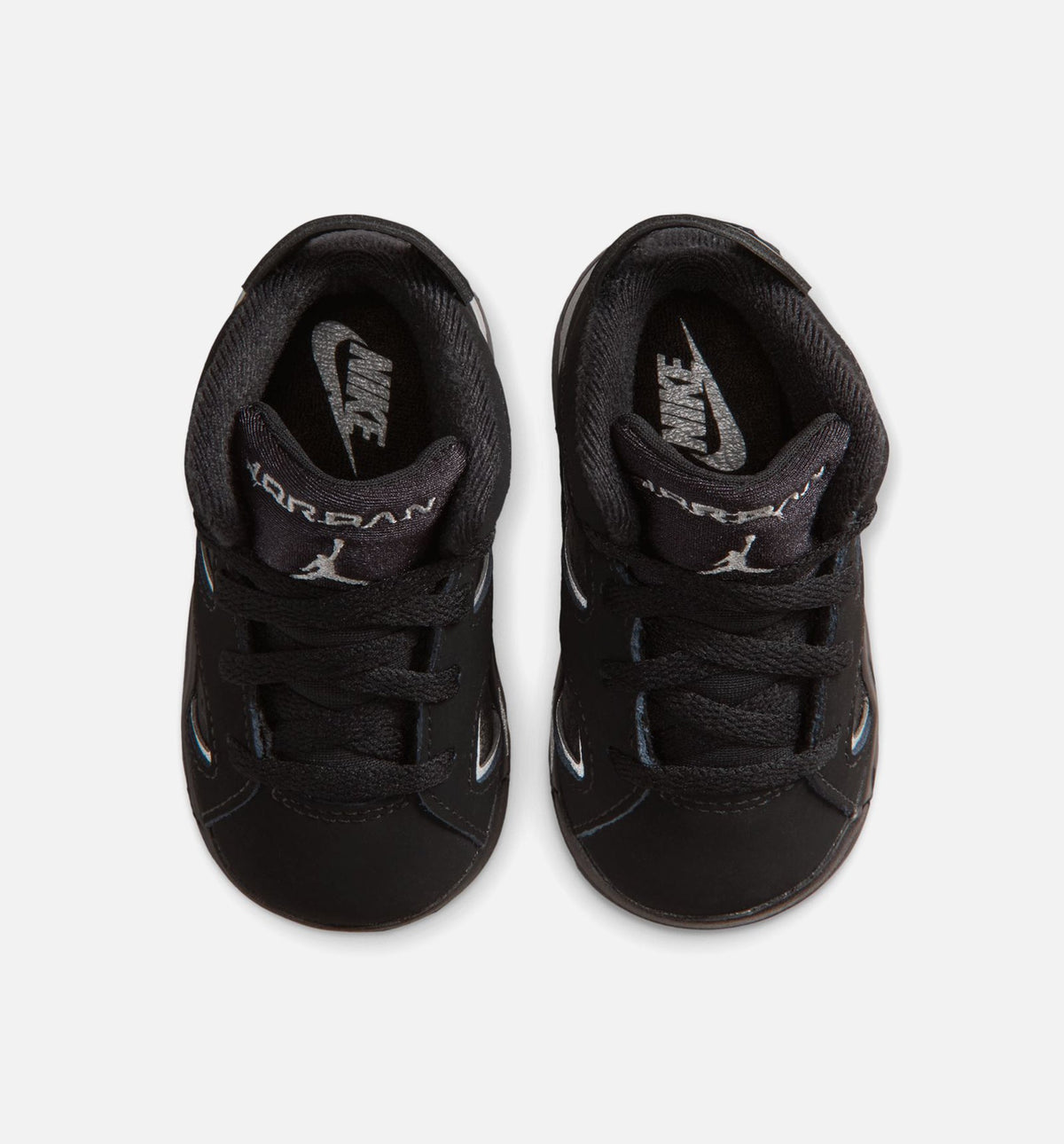 Air Jordan 6 Cap & Gown – Infant & Toddler Lifestyle Sneaker (Black / Reflective Silver / Black)