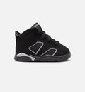 Air Jordan 6 Cap & Gown – Infant & Toddler Lifestyle Sneaker (Black / Reflective Silver / Black)