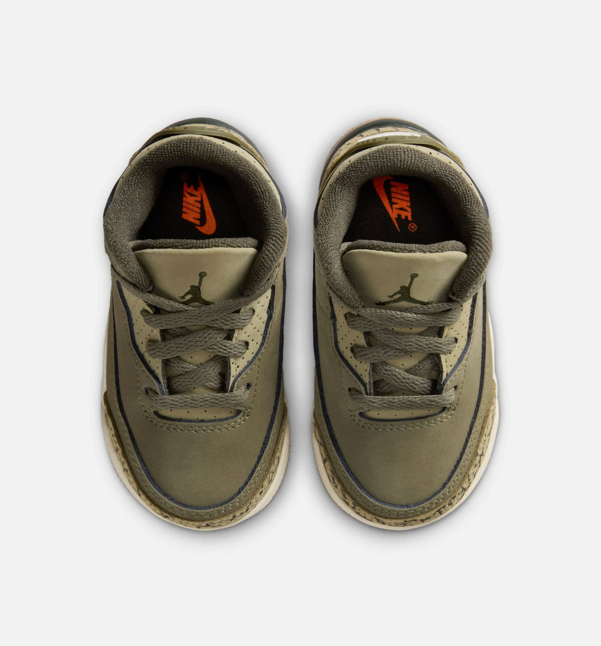 Air Jordan 3 Retro Medium Olive – Infant & Toddler Lifestyle Sneaker (Medium Olive / Sequoia / Neutral Olive / Sail)