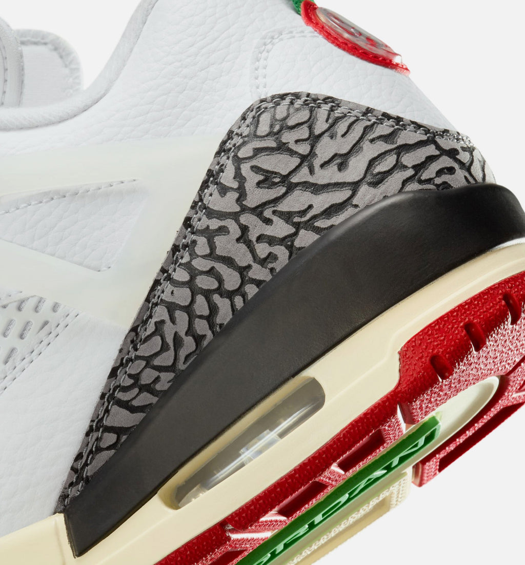 Spizike Low – Men's Lifestyle Sneaker (White / Black / Sail / Varsity Red)