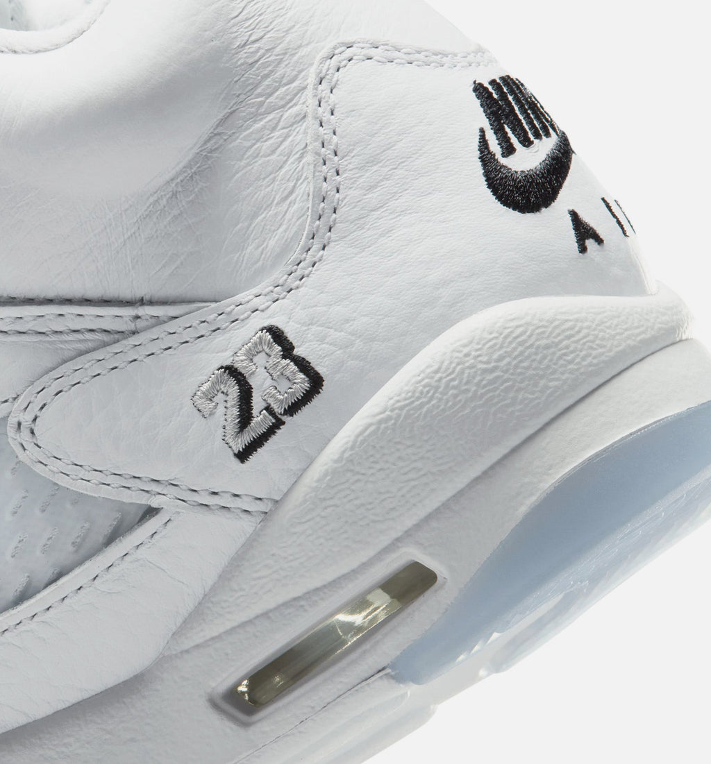 Air Jordan 5 Retro OG White Metallic – Grade School Lifestyle Sneaker (White / Black / Metallic Silver)