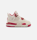 Air Jordan 4 Retro Valentine’s Day – Infant & Toddler Lifestyle Sneaker (Pale Ivory / Sierra Red / Tough Red)