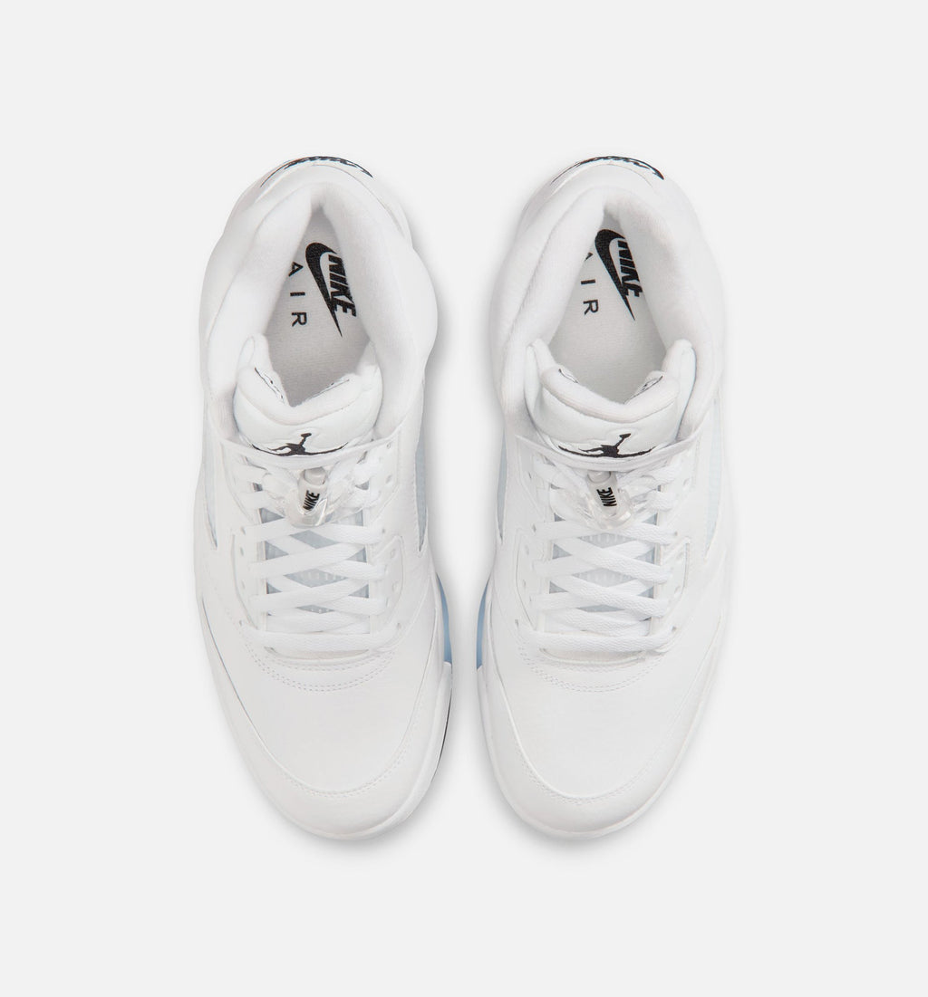Air Jordan 5 Retro OG White Metallic – Men's Lifestyle Sneaker (White / Metallic Silver / Black)