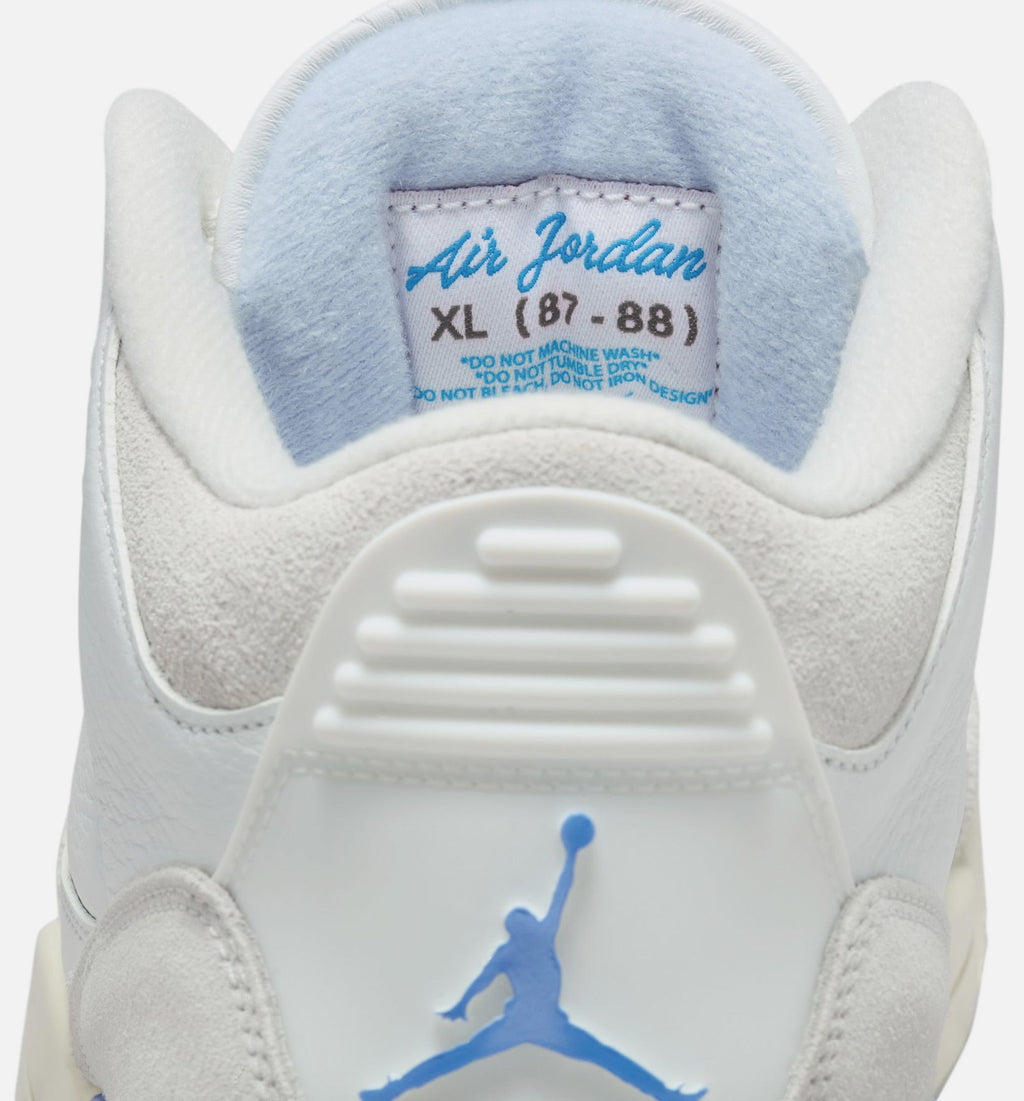 Air Jordan 3 Retro Lucky Shorts – Men's Lifestyle Sneaker (Summit White / Hydrogen Blue / Legend Blue)