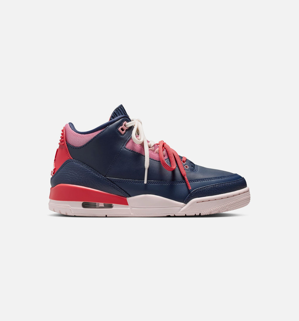 Air Jordan 3 Retro Sport Renaissance – Women's Lifestyle Sneaker (Obsidian / Chalk / Track Red)