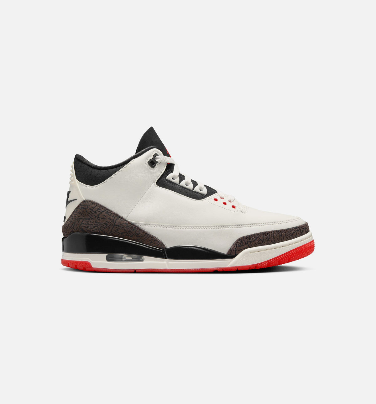 Air Jordan 3 Retro Sail & University Red – Men's Lifestyle Sneaker (Sail / Black / University Red / Pale Ivory)