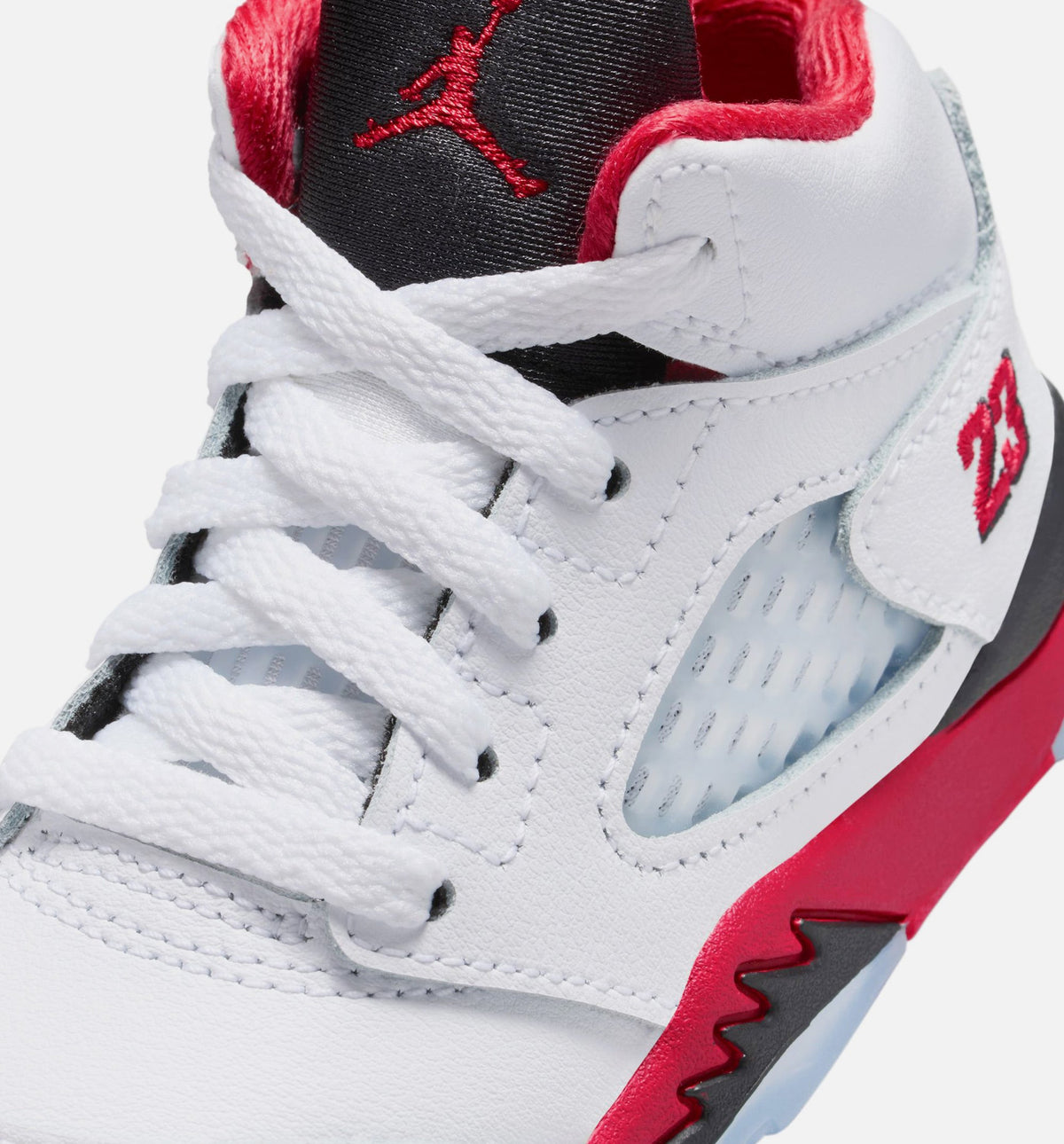 Air Jordan 5 Retro Fire Red – Infant & Toddler Lifestyle Sneaker (Fire Red / White)