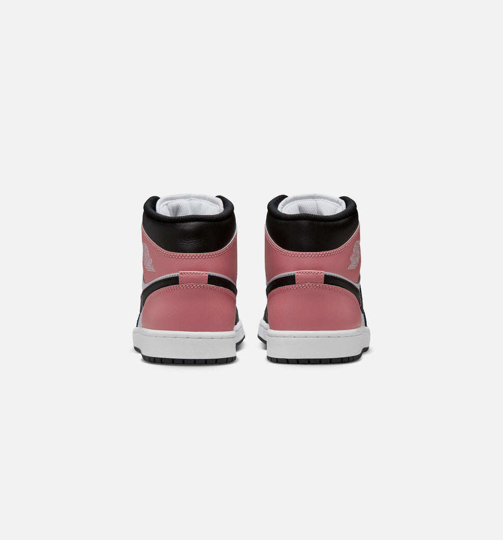 Air Jordan 1 Mid – Men's Lifestyle Sneaker (White / Rust Pink / Black)