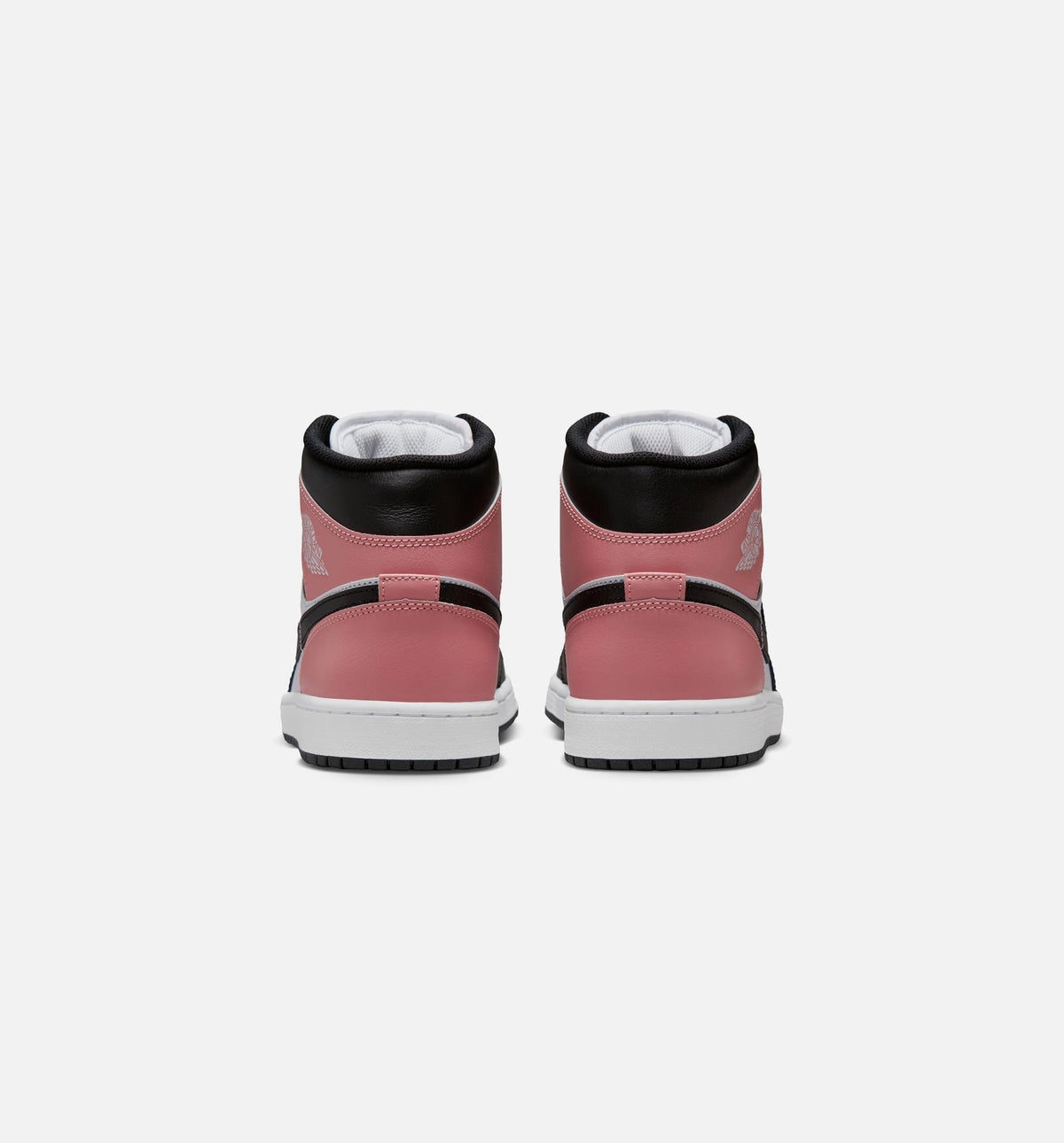 Air Jordan 1 Mid – Men's Lifestyle Sneaker (White / Rust Pink / Black)