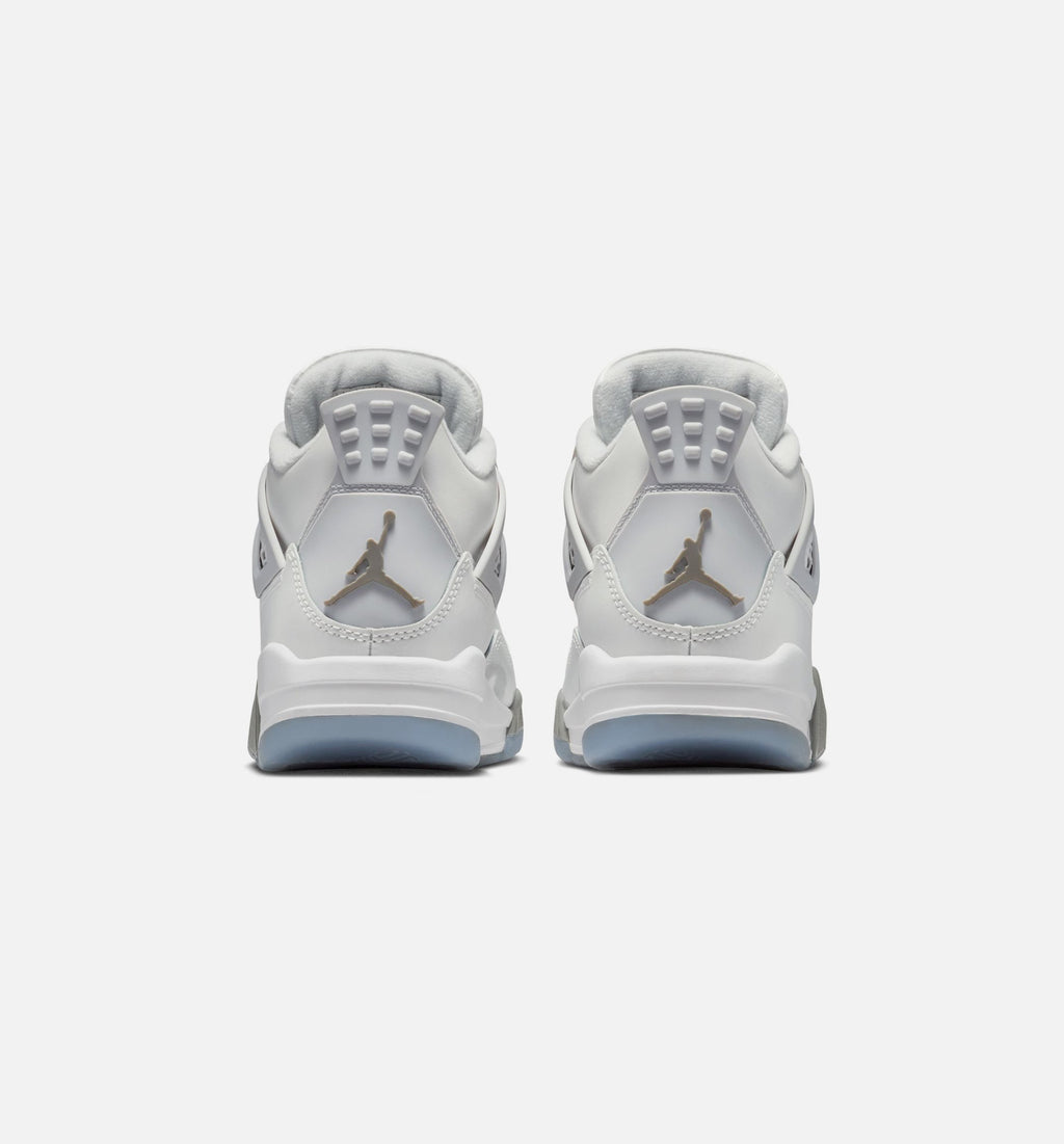 Air Jordan 4 Retro Blue Chill – Grade School Lifestyle Sneaker (Photon Dust / Blue Chill / Flat Pewter / Blue Tint)