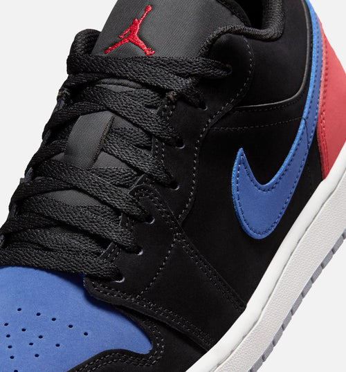 Air Jordan 1 Low – Men's Lifestyle Sneaker (Black / True Blue / Varsity Red)