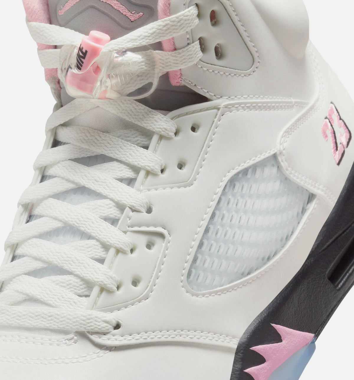 Air Jordan 5 Retro Medium Soft Pink – Men's Lifestyle Sneaker (White / Soft Pink / Black)