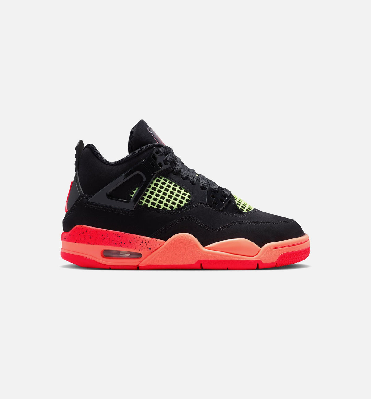 Air Jordan 4 Retro Black Infrared 23 – Grade School Lifestyle Sneaker (Black / Infrared 23 / Bright Mango)