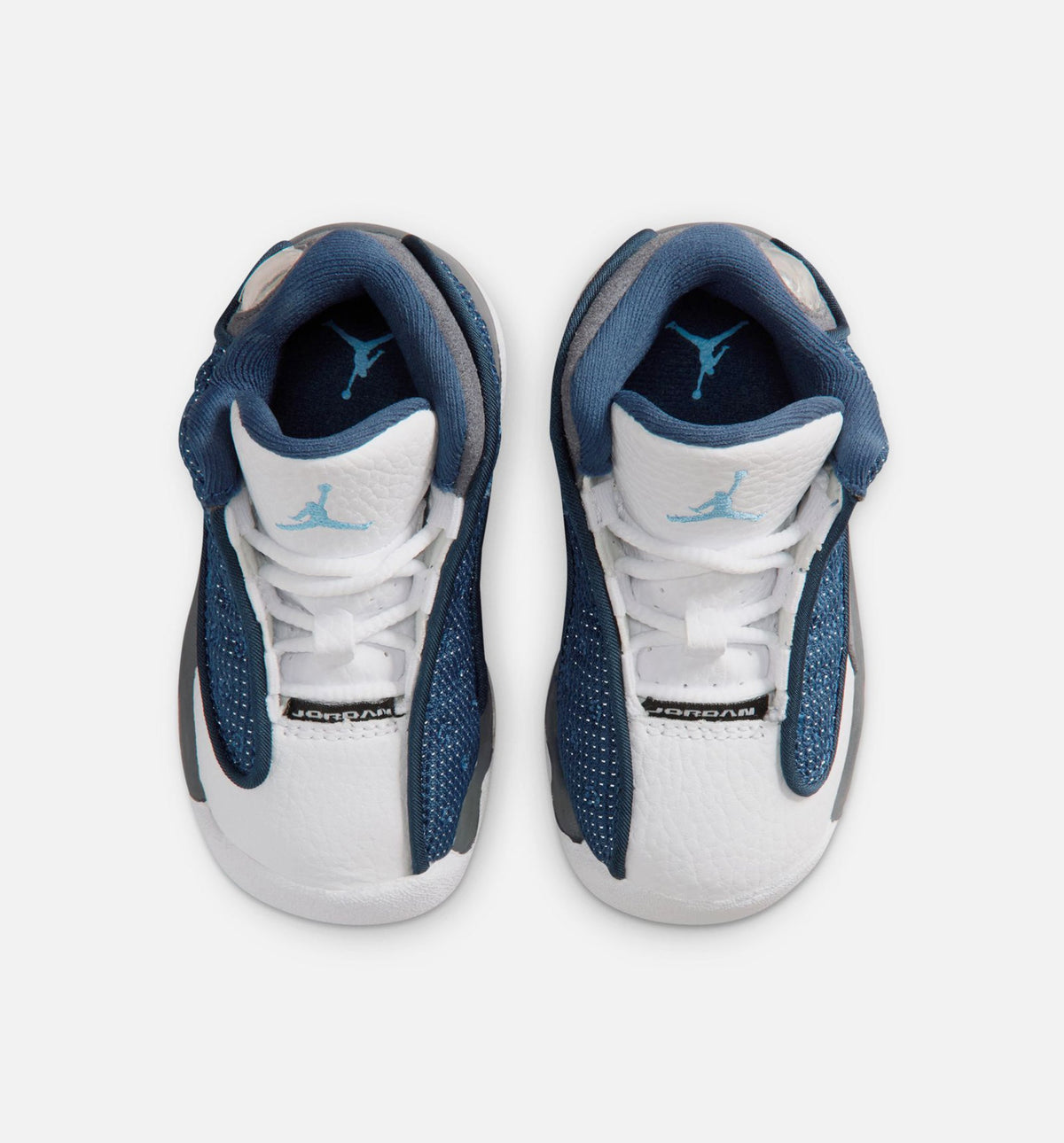 Air Jordan 13 Retro Navy and Flint Grey – Infant & Toddler Lifestyle Sneaker (Navy / University Blue / Flint Grey / White)